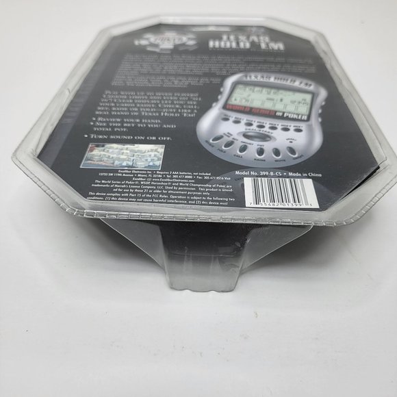 Vintage Texas Hold Em Poker Handheld Excalibur World Series Electronic Game - Picture 9 of 12